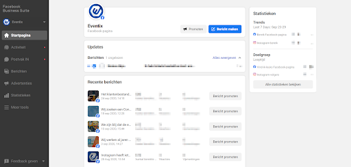 facebook business suite overzicht