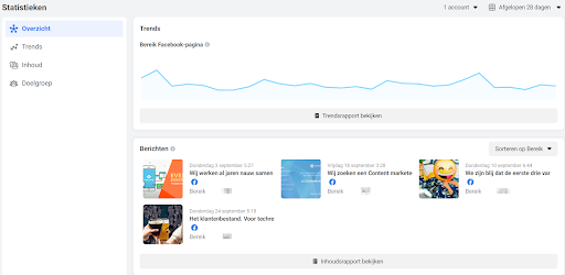 facebook business suite statistieken persona